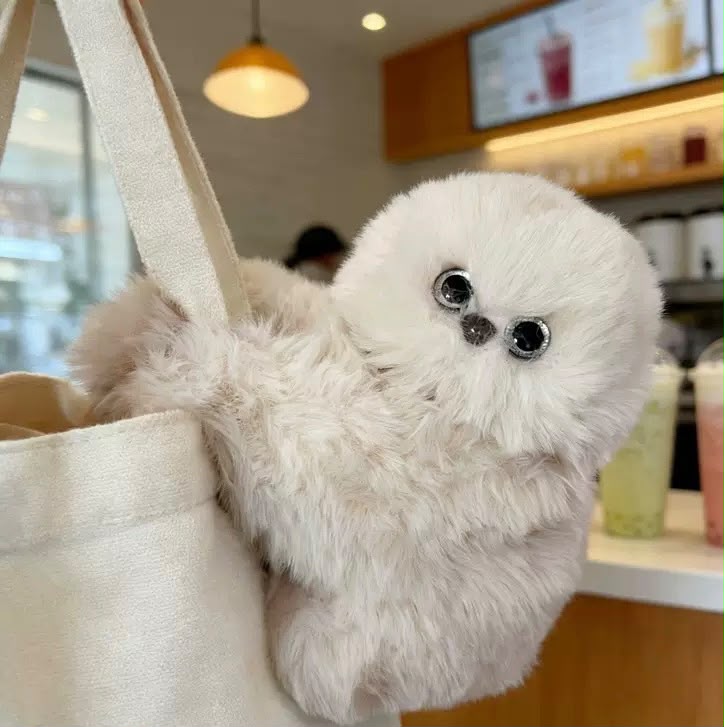MIMUYU accroché à un sac